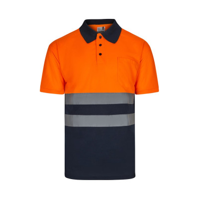 VL FORTUNA. Bird-eye polo shirt (140g/m²) with short sleeves, in polyester (100%)