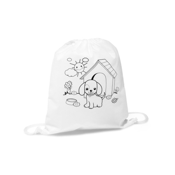 DRAWS. Children's drawstring bag for colouring (80 m/g²)