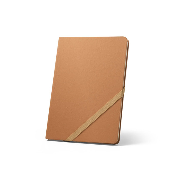 HUXLEY. A5 notebook with lined pages FSC™ ivory colour