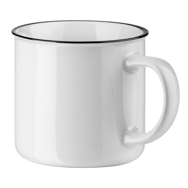 VERNON WHITE. Ceramic mug 360 mL