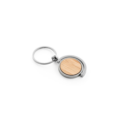 HOMER ROUND. Circular bamboo keyring