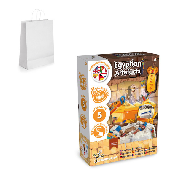 Ancient Egypt Excavation Kit II. Educational game supplied with a kraft paper gift bag (90 g/m²)