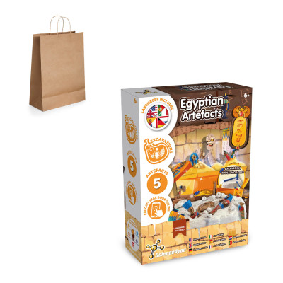 Ancient Egypt Excavation Kit III. Educational game supplied with a kraft paper gift bag (115 g/m²)