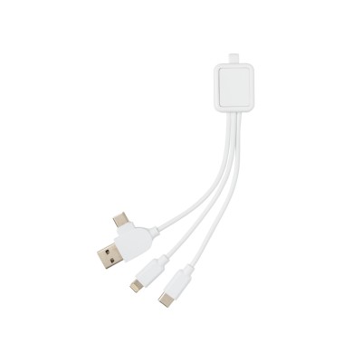 6-in-1 antimicrobial cable