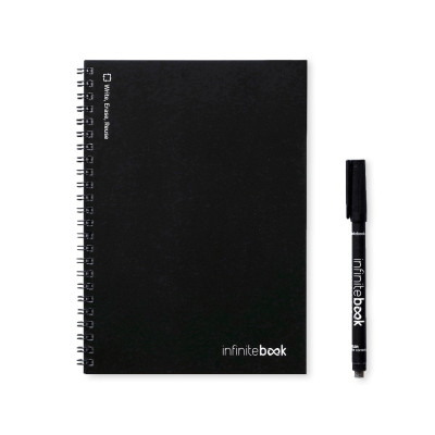 INFINITEBOOK PLAIN A5. A5 Infinitebook with flexible cover and 15 plain whiteboard pages