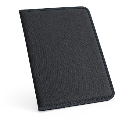 CUSSLER. A4 folder in 600D with lined sheet pad