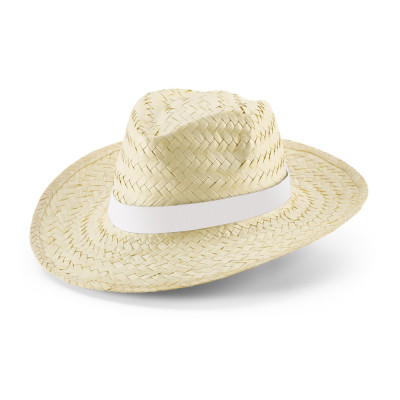 EDWARD RIB. Natural straw hat