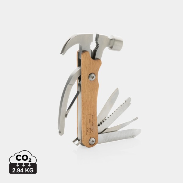 Wooden multi-tool hammer