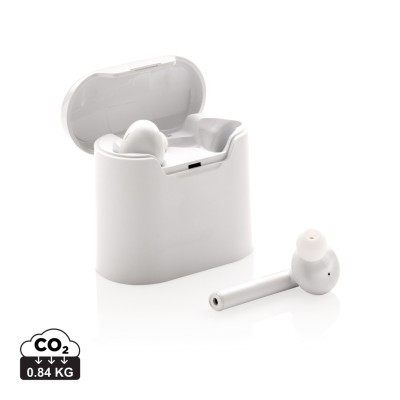 Liberty wireless earbuds in charging case