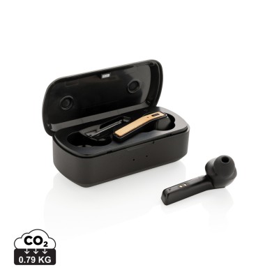 Bamboo Free Flow TWS earbuds in case