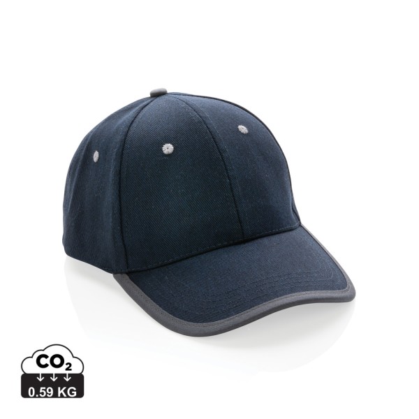 Impact AWARE™ Brushed rcotton 6 panel contrast cap 280gr