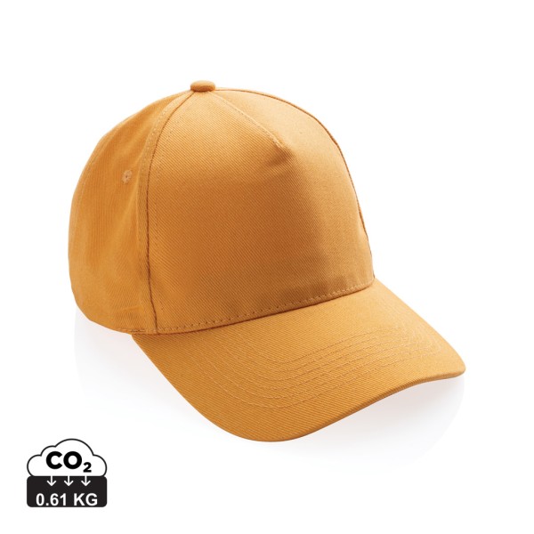 Impact 5panel 280gr Recycled cotton cap with AWARE™ tracer