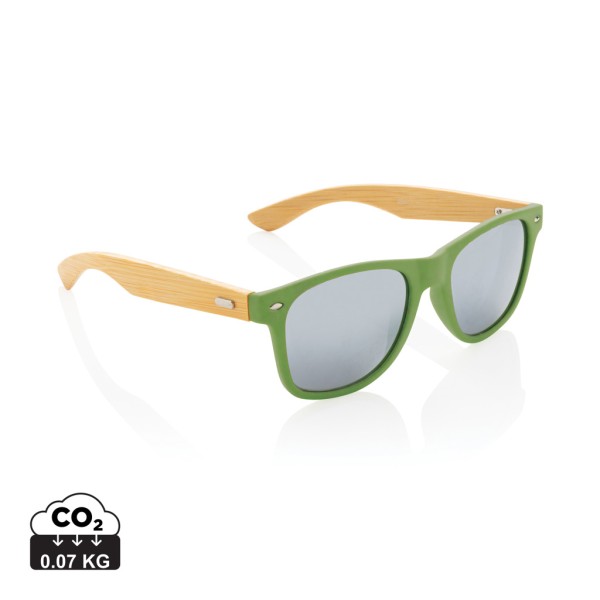 Bamboo and RCS recycled plastic sunglasses