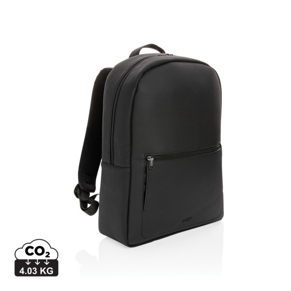 Swiss Peak deluxe PU laptop backpack PVC free