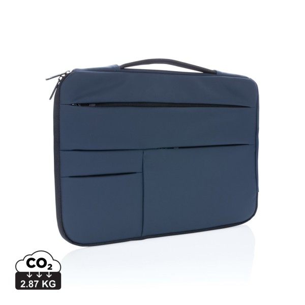 Smooth PU 15.6" laptop sleeve with handle