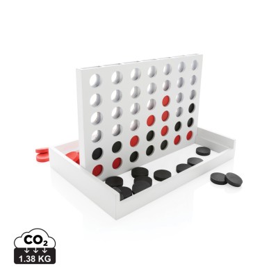 Connect four wooden game