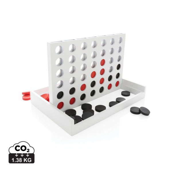 Connect four wooden game