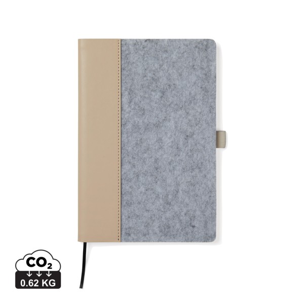 VINGA Albon GRS recycled felt notebook