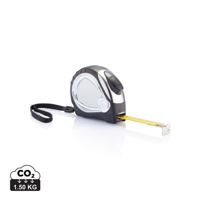 Chrome plated auto stop tape measure