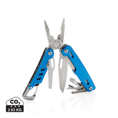 Solid multitool with carabiner