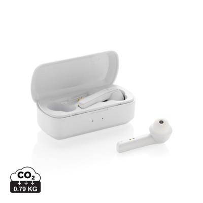 Free Flow TWS earbuds in charging case