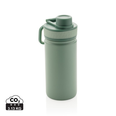 Vacuum stainless steel bottle with sports lid 550ml