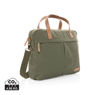 Impact AWARE™ 16 oz. recycled canvas laptop bag