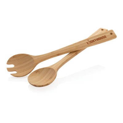 Ukiyo bamboo salad cutlery 2 pcs set